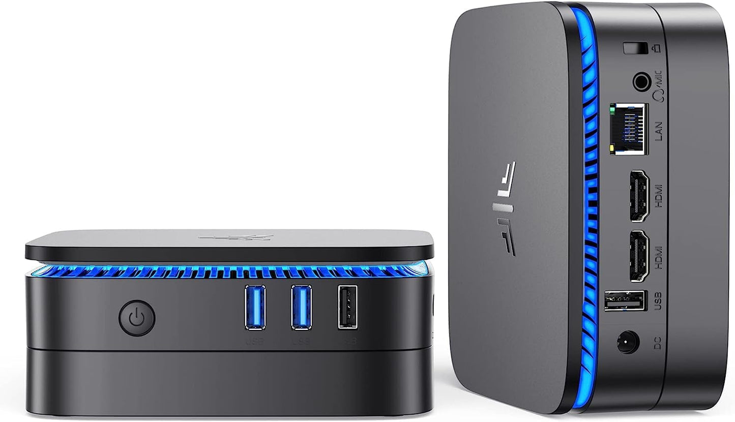 KAMRUI Mini PC 16GB DDR4 RAM, 1TB M.2 NVME SSD Desktop Computers, Alder Lake N95(up to 3.4 GHz) Micro Computer Support 4K UHD/HDMI 2.0/LAN/Dual-Band WiFi for Home Server