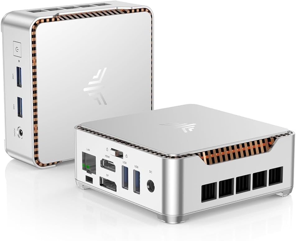 KAMRUI E2 Mini PC 11 Pro, Intel Twin Lake N150 Mini Computer, 8GB RAM 256GB M.2 SSD, Micro PC Support 4K Display/USB3.2/WiFi/BT/Gigabit Ethernet Mini PC Home/Office
