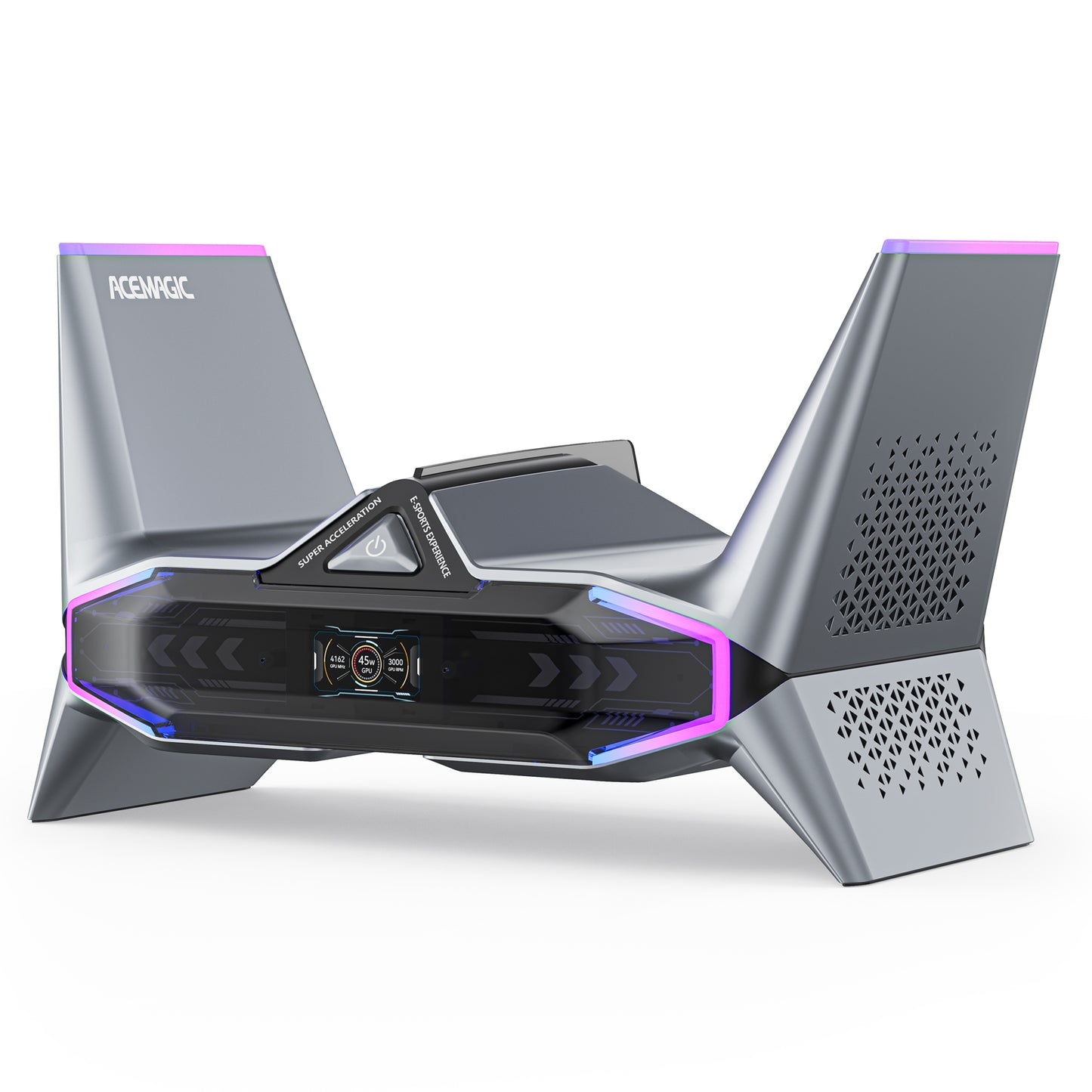 STARSHIP Desktop Gaming PC, Intel i9-12900H up to 5.0GHz, GeForce RTX 3070M 16GB, Mini PC Gaming 32GB DDR5 1TB PCIe3.0*4 SSD, WiFi 6, BT5.2, Dual 2.5G LAN/8K Triple Display/USB4/LCD/logo projection