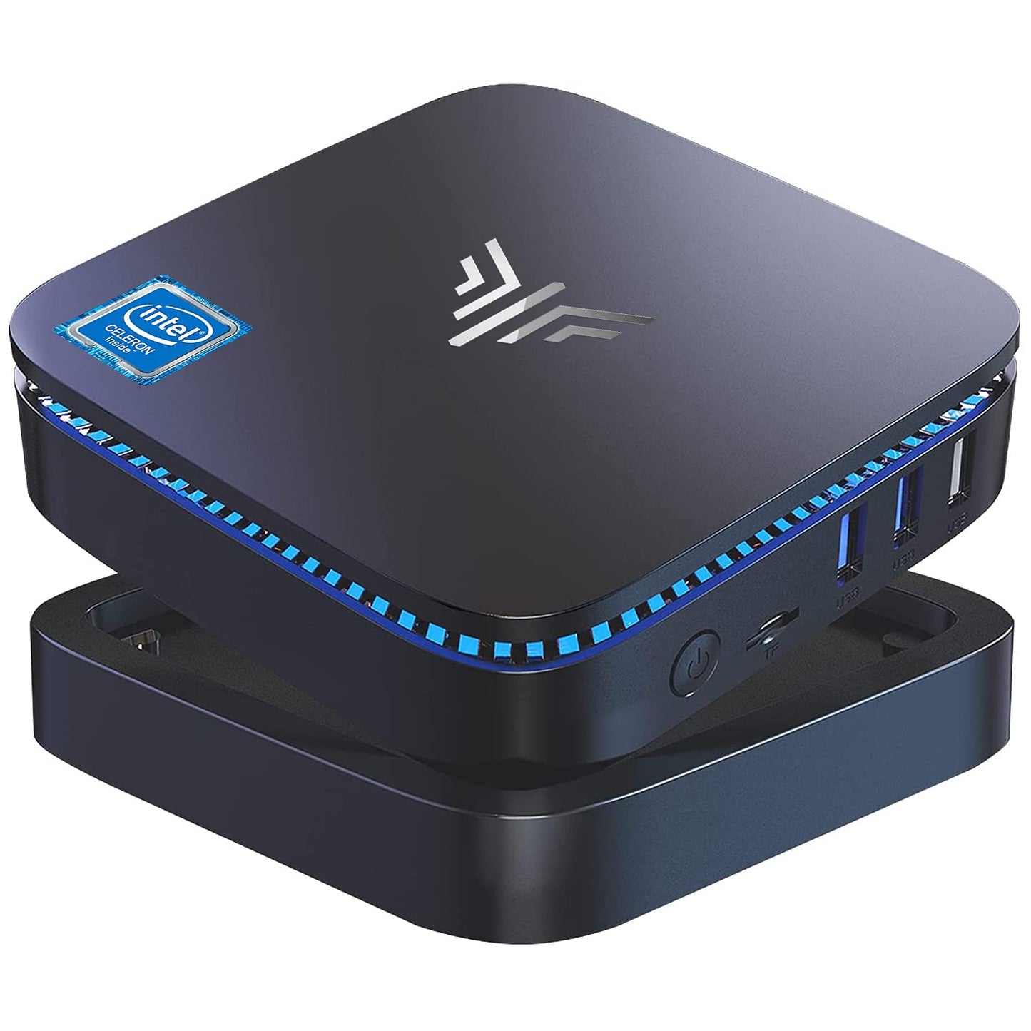 Mini PC Windows 11 Pro, KAMRUI AK1 PRO 12GB RAM 256GB SSD Mini Desktop Computer Intel Celeron N5105 Processor,Quad Core Micro Computer 4K, Support 2.5-inch SSD, 2.4G/ 5.0G WiFi, Gigabit Ethernet, HTPC