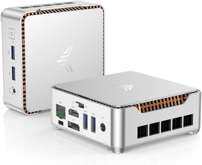 KAMRUI E2 Mini PC 11 Pro, Intel Twin Lake N150 Mini Computer, 8GB RAM 256GB M.2 SSD, Micro PC Support 4K Display/USB3.2/WiFi/BT/Gigabit Ethernet Mini PC Home/Office