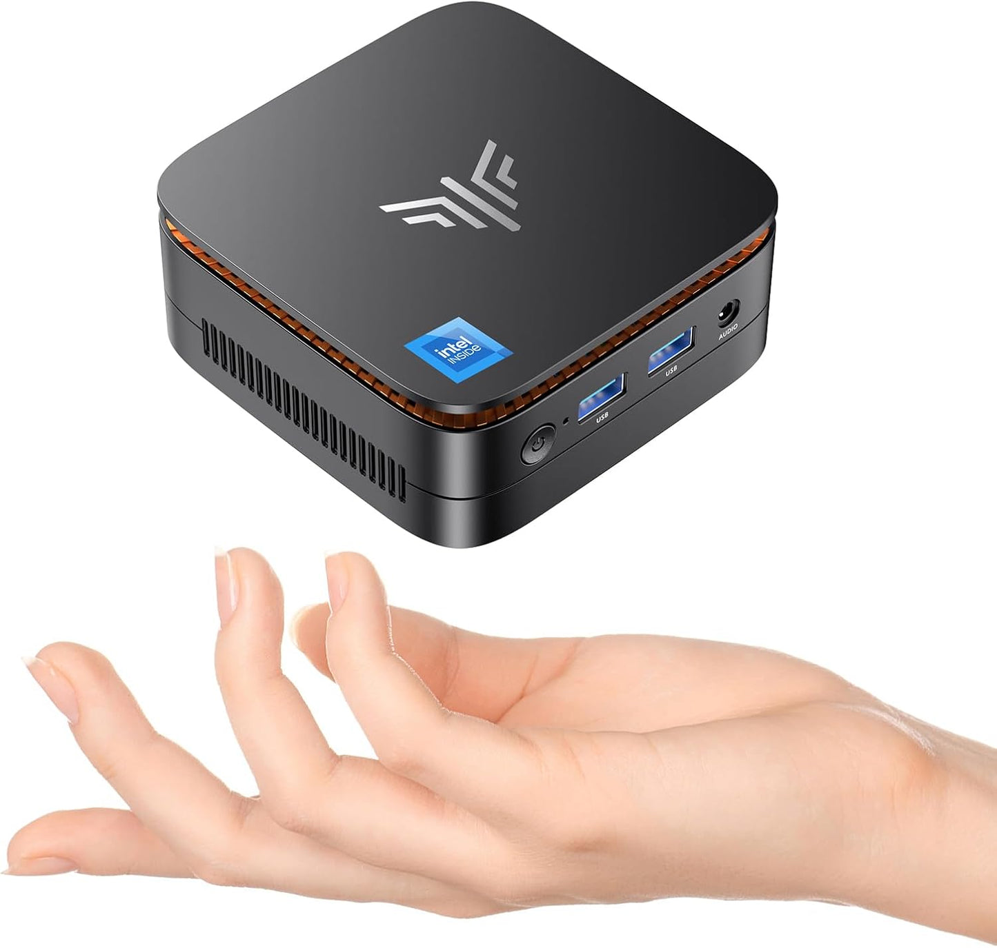 KAMRUI Essenx E1 Mini Computer with Intel Processor N97, Mini Desktop PC 16GB DDR4 512 GB M.2 SSD, Desktop Computer with Dual 4K Display, Ethernet, WiFi, Bluetooth